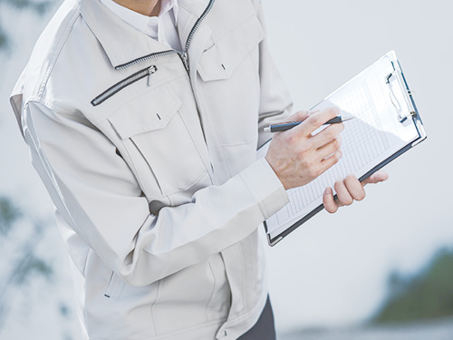 点検をしている様子