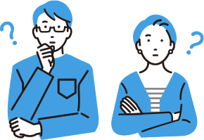 困っている夫婦のイラスト