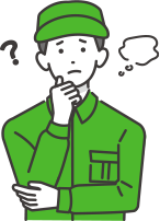 困っている業者のイラスト